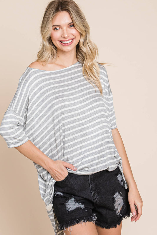 Nautical Striped Tunic Top