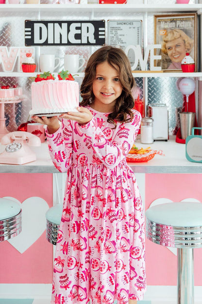Vintage Cakes L/S Pocket Twirl Dress