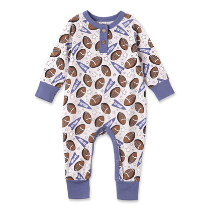 Football Baby Romper – Bamboo Soft, Sporty & Snuggle-Ready