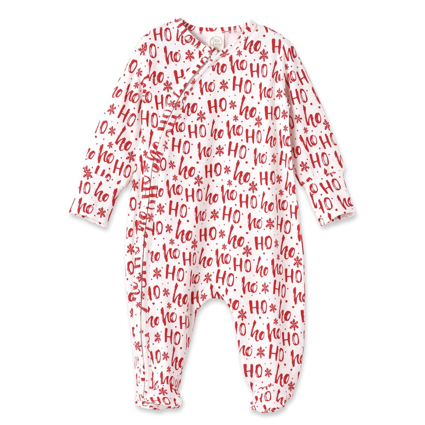 Christmas Ho-Ho-Ho Bamboo Baby Zipper Romper-Family Matching