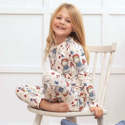 Girl's Cowgirl Western Bamboo Pajama Set 10Y & 12Y